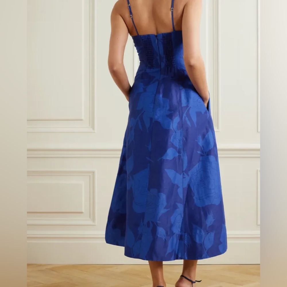 Aje Blue Floral Midi Dress - Picture 4 of 7